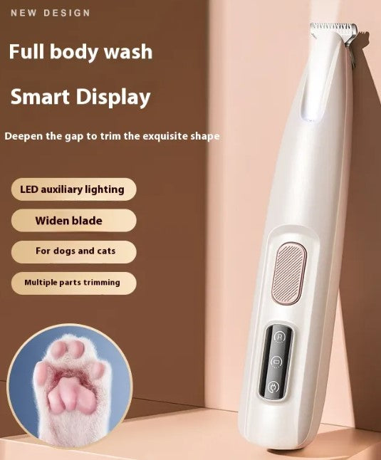 Close up of LED light on pet nail trimmer